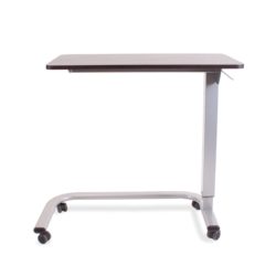 Roma U-Base Overbed Table with Dark Oak Top